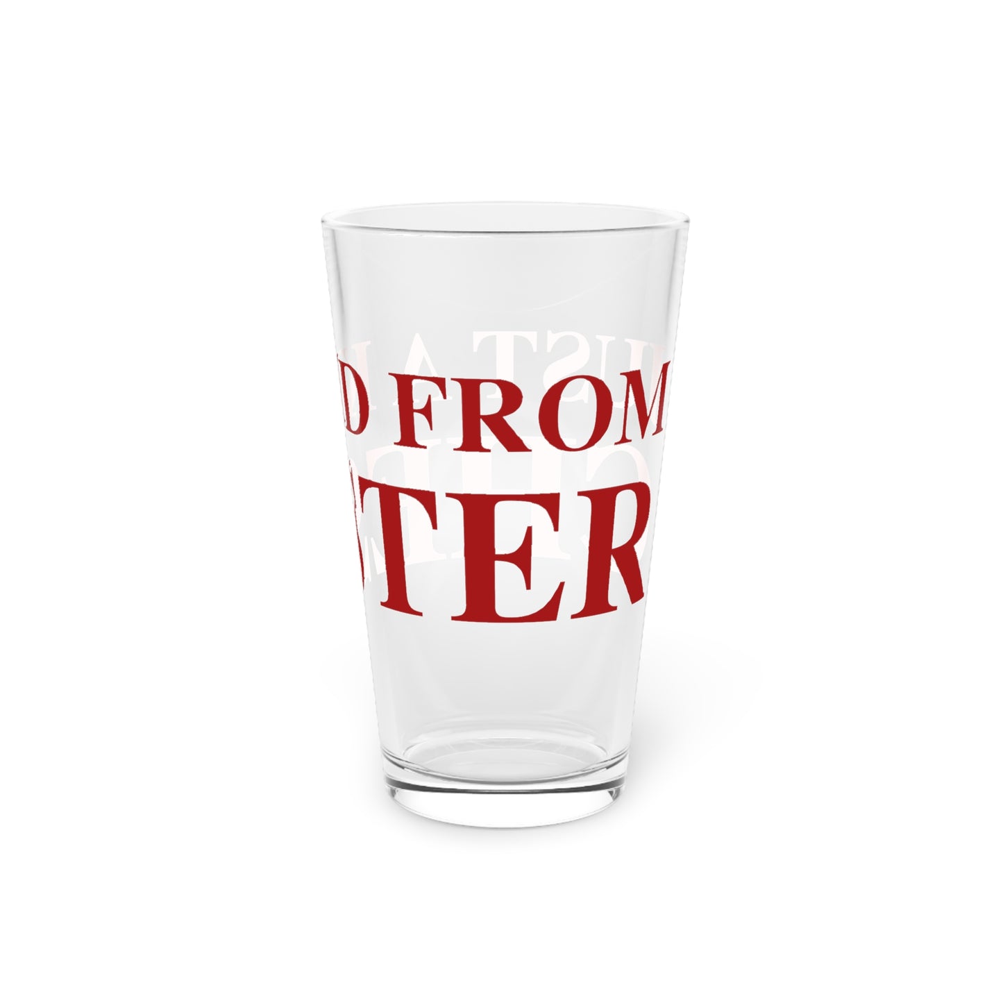 Just a kid from Chester Pint Glass, 16oz