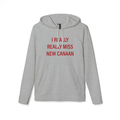 I Really Really Miss New Canaan adidas Unisex Fleece Hoodie