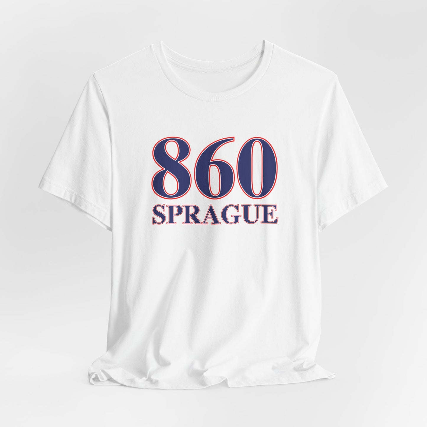 860 Sprague Red White & Blue Unisex Jersey Short Sleeve T-Shirt