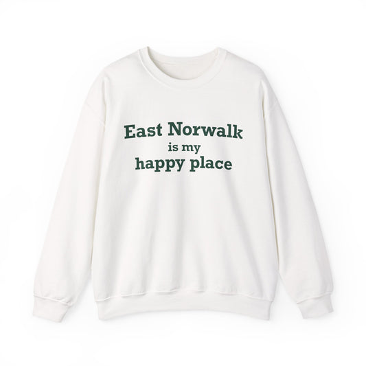 East Norwalk is My Happy Place  Unisex Heavy Blend™ Crewneck Sweatshirt