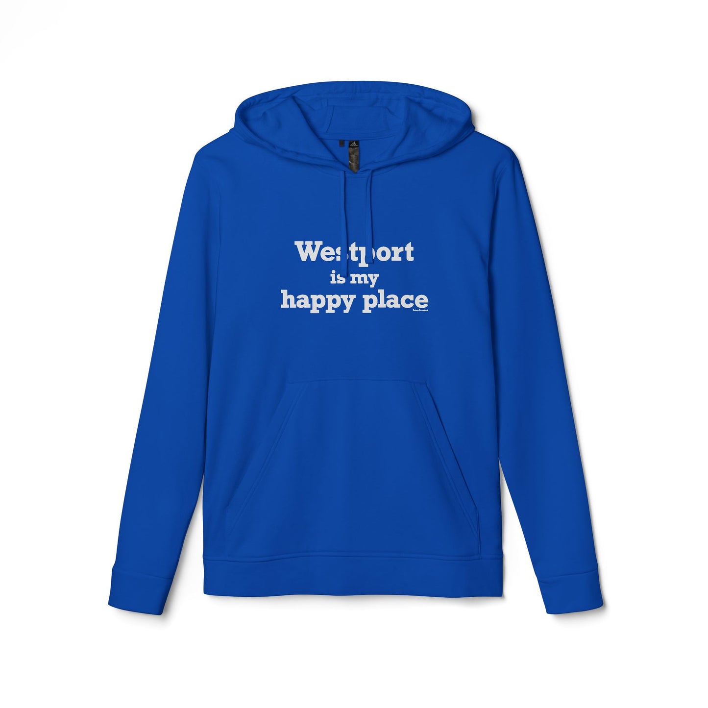 Westport Is My Happy Place adidas Unisex Fleece Hoodie Sweatshirt