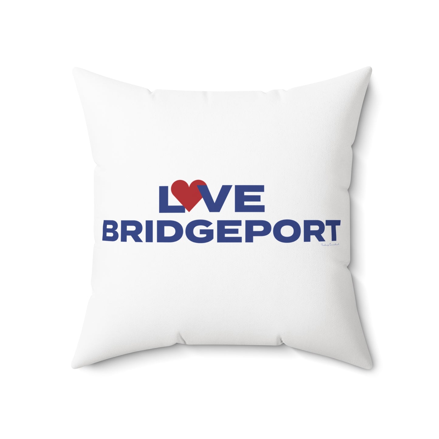 Love Bridgeport Spun Polyester Square Pillow