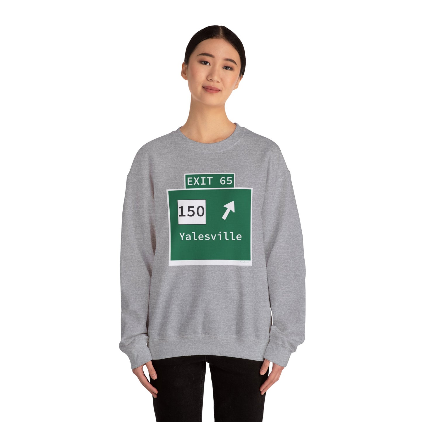 Vintage WCP Exit 65 Sign Unisex Heavy Blend™ Crewneck Sweatshirt