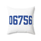 06756 Goshen Connecticut Zip Code Polyester Square Pillow