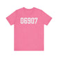 06907 Stamford CT Zip Code Unisex Jersey Short Sleeve T-Shirt