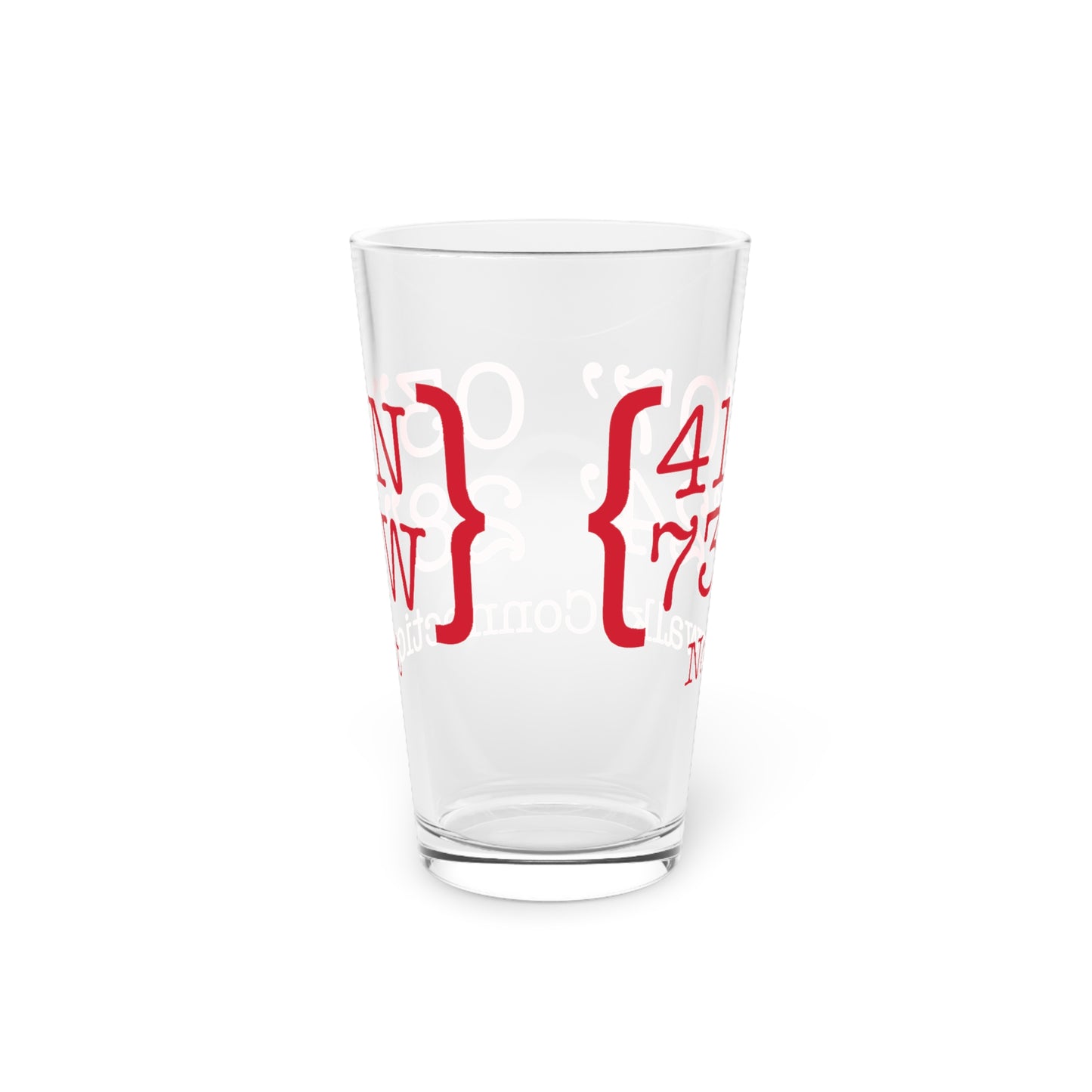 Norwalk Coordinates Pint Glass, 16oz