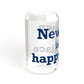 Newtown Is My Happy Place Sipper Glass, 16oz