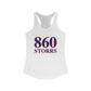 860 Storrs Red, White & Blue Women's Ideal Racerback Tank Top
