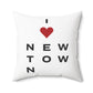 Newtown Vision Spun Polyester Square Pillow