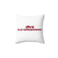Love Old Greenwich Spun Polyester Square Pillow