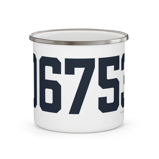 06753 Cornwall Connecticut Zip Code Enamel Camping Mug