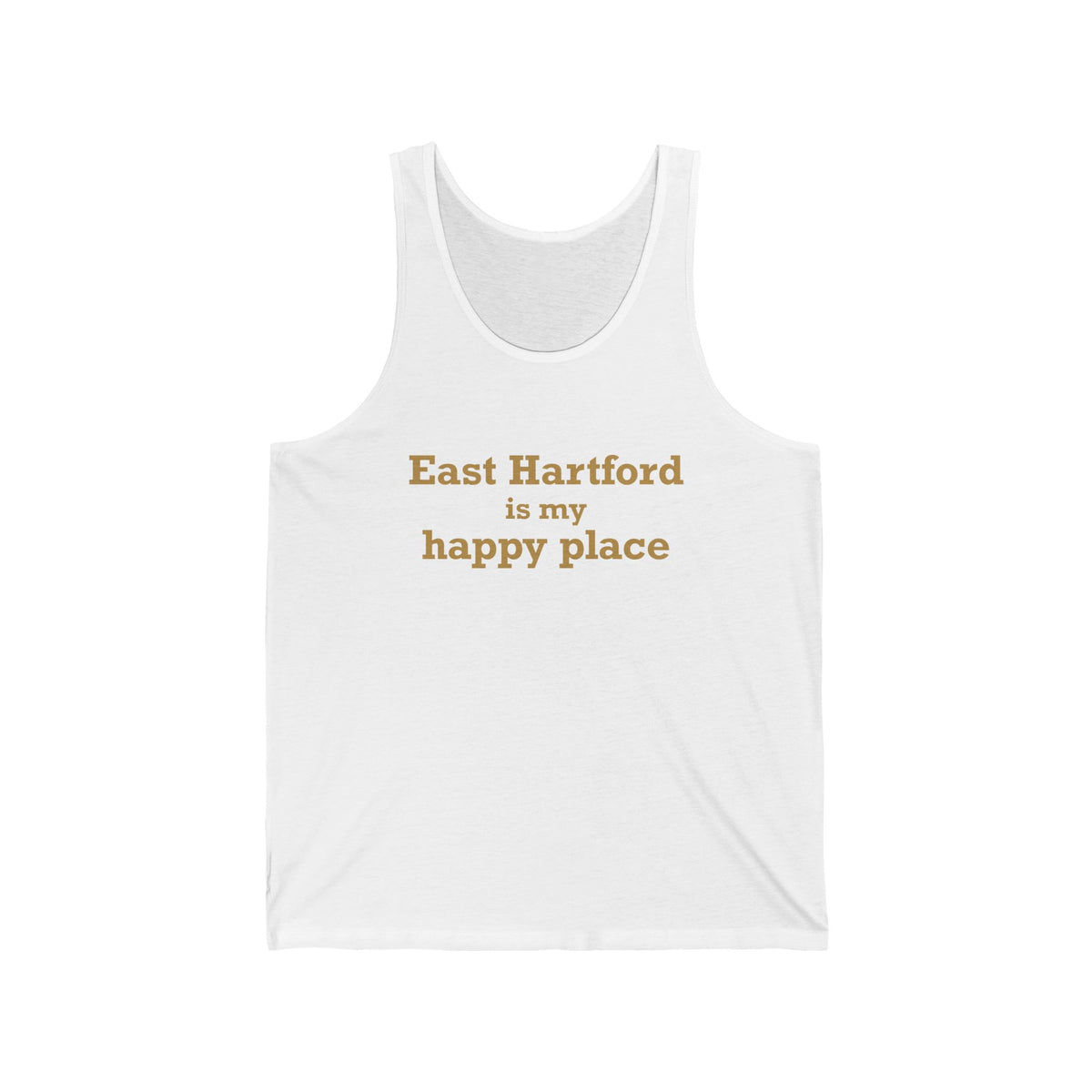 East Hartford My Happy Place Unisex Jersey Tank Top