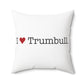 I Heart Trumbull. Spun Polyester Square Pillow