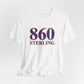 860 Sterling Red White & Blue Unisex Jersey Short Sleeve T-Shirt