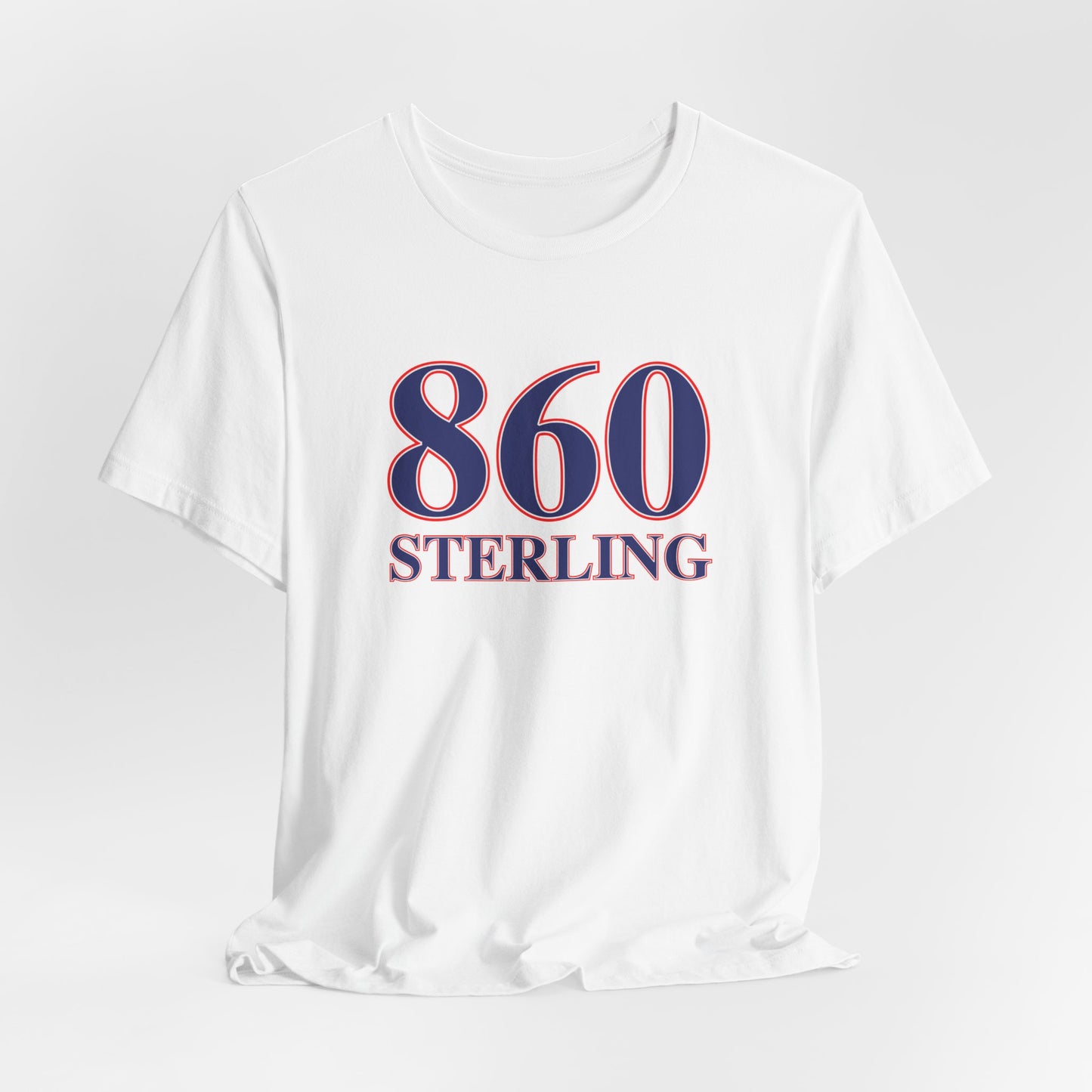 860 Sterling Red White & Blue Unisex Jersey Short Sleeve T-Shirt