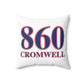 860 Cromwell Red, White & Blue Spun Polyester Square Pillow