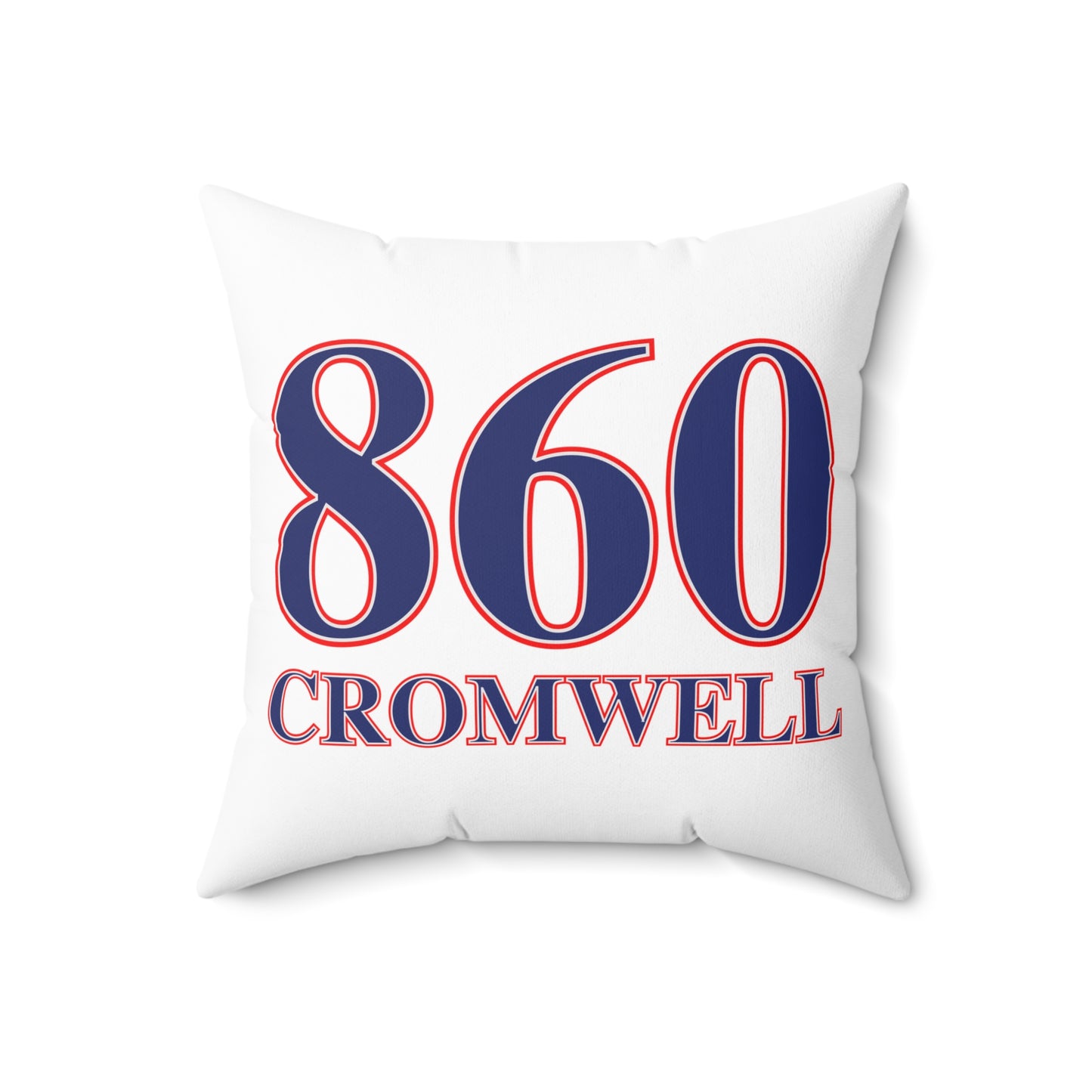 860 Cromwell Red, White & Blue Spun Polyester Square Pillow