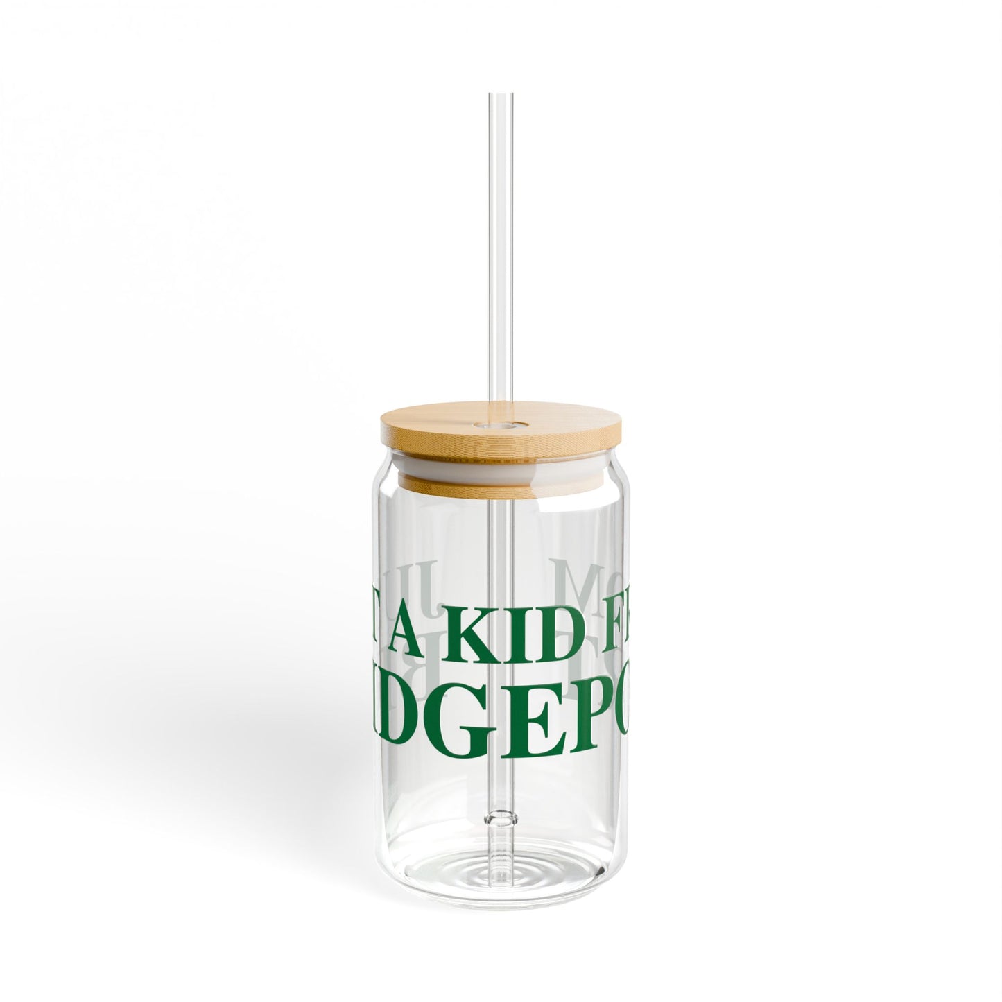 Just a kid from Bridgeport Sipper Glass, 16oz