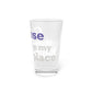 Goose Shows Are My Happy Place - Gray & Purple Pint Glass, 16oz