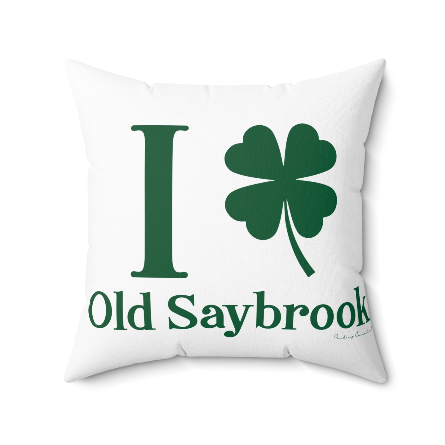 I Clover Old Saybrook Spun Polyester Square Pillow