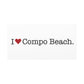 I Heart Compo Beach. Matte Canvas, Stretched, 1.25"