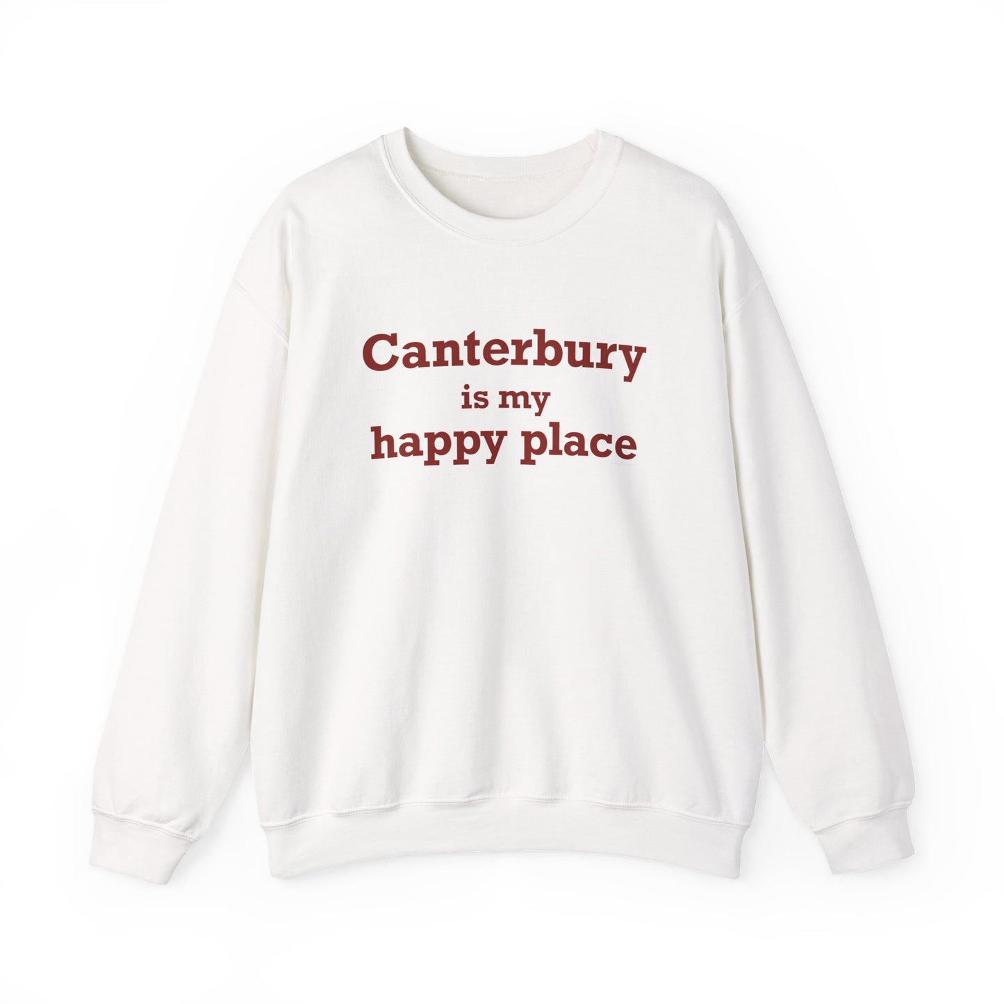 Canterbury is My Happy Place Unisex Heavy Blend™ Crewneck Sweatshirt