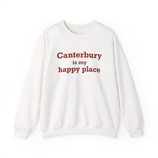 Canterbury is My Happy Place Unisex Heavy Blend™ Crewneck Sweatshirt