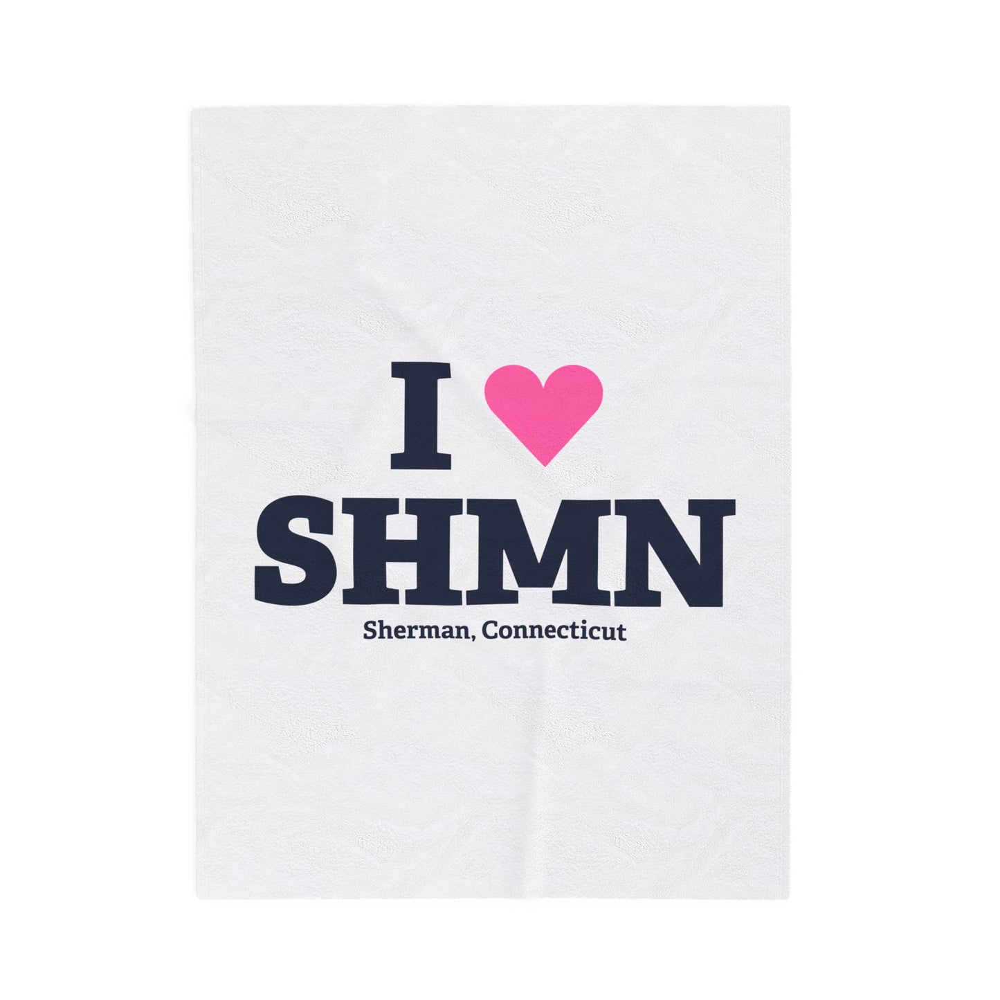 I Heart SHMN Velveteen Plush Blanket