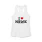 I Heart NRWK Women's Ideal Racerback Tank Top