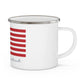 Westport Connecticut Flag Enamel Camping Mug