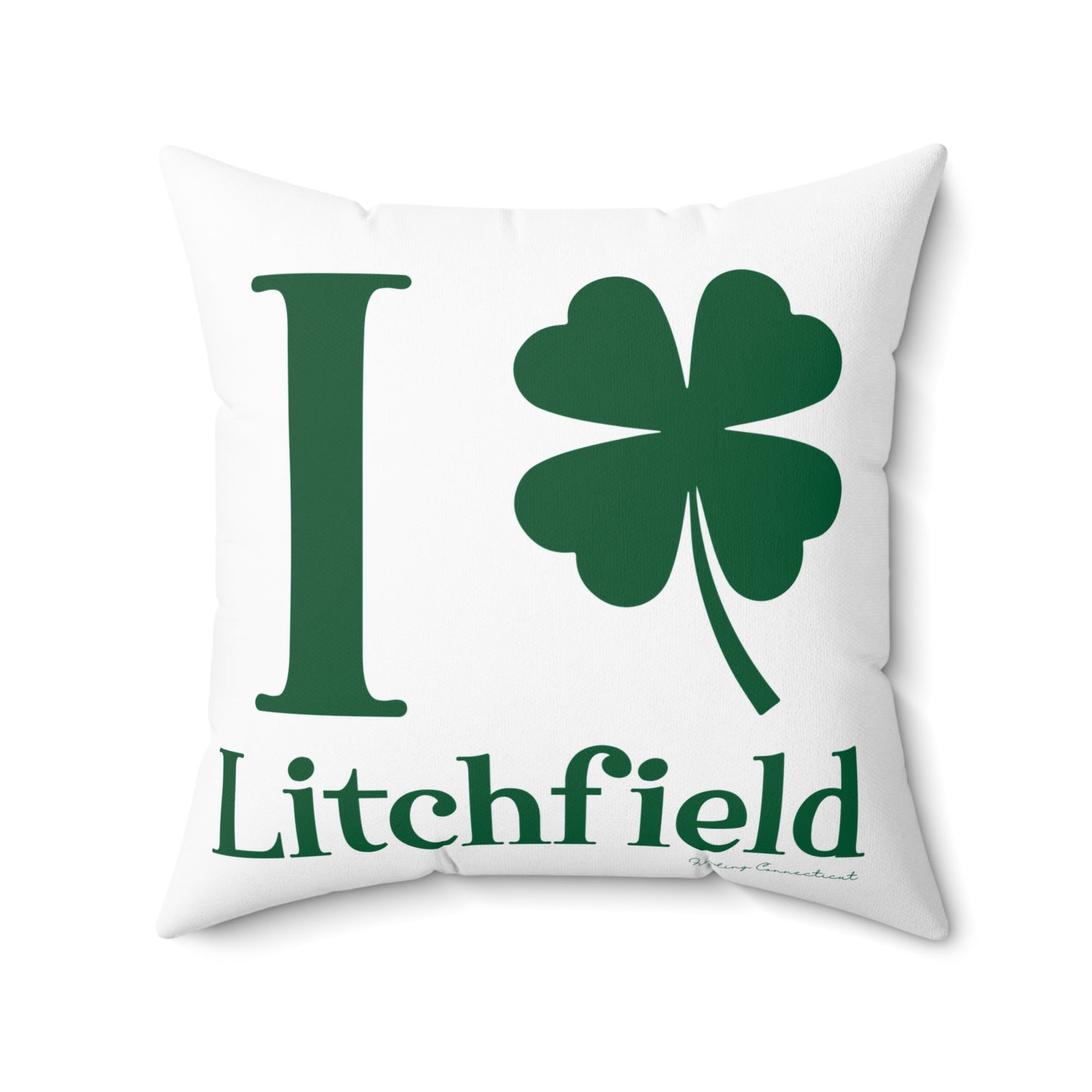 I Clover Litchfield Spun Polyester Square Pillow