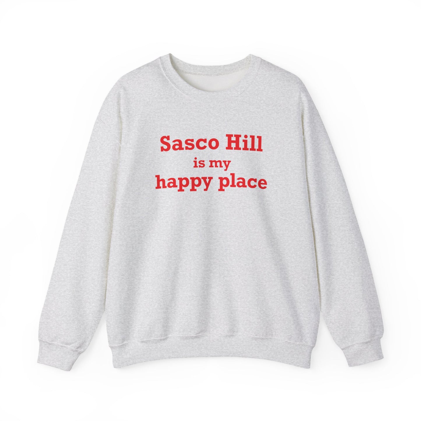 Sasco Hill is My Happy Place Unisex Heavy Blend™ Crewneck Sweatshirt