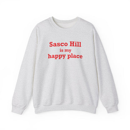 Sasco Hill is My Happy Place Unisex Heavy Blend™ Crewneck Sweatshirt