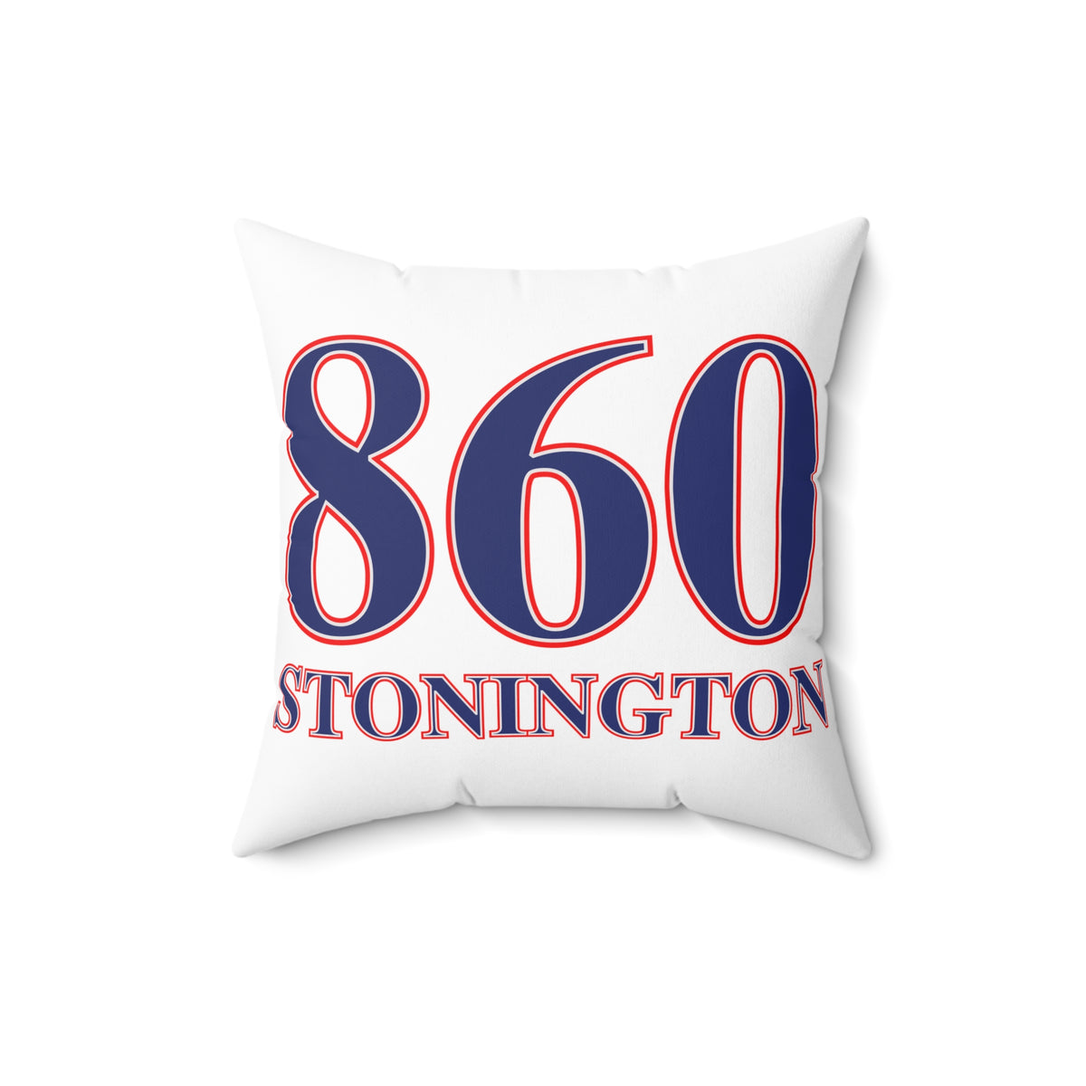 860 Stonington Red, White & Blue Spun Polyester Square Pillow