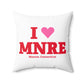 I Heart MNRE Spun Polyester Square Pillow