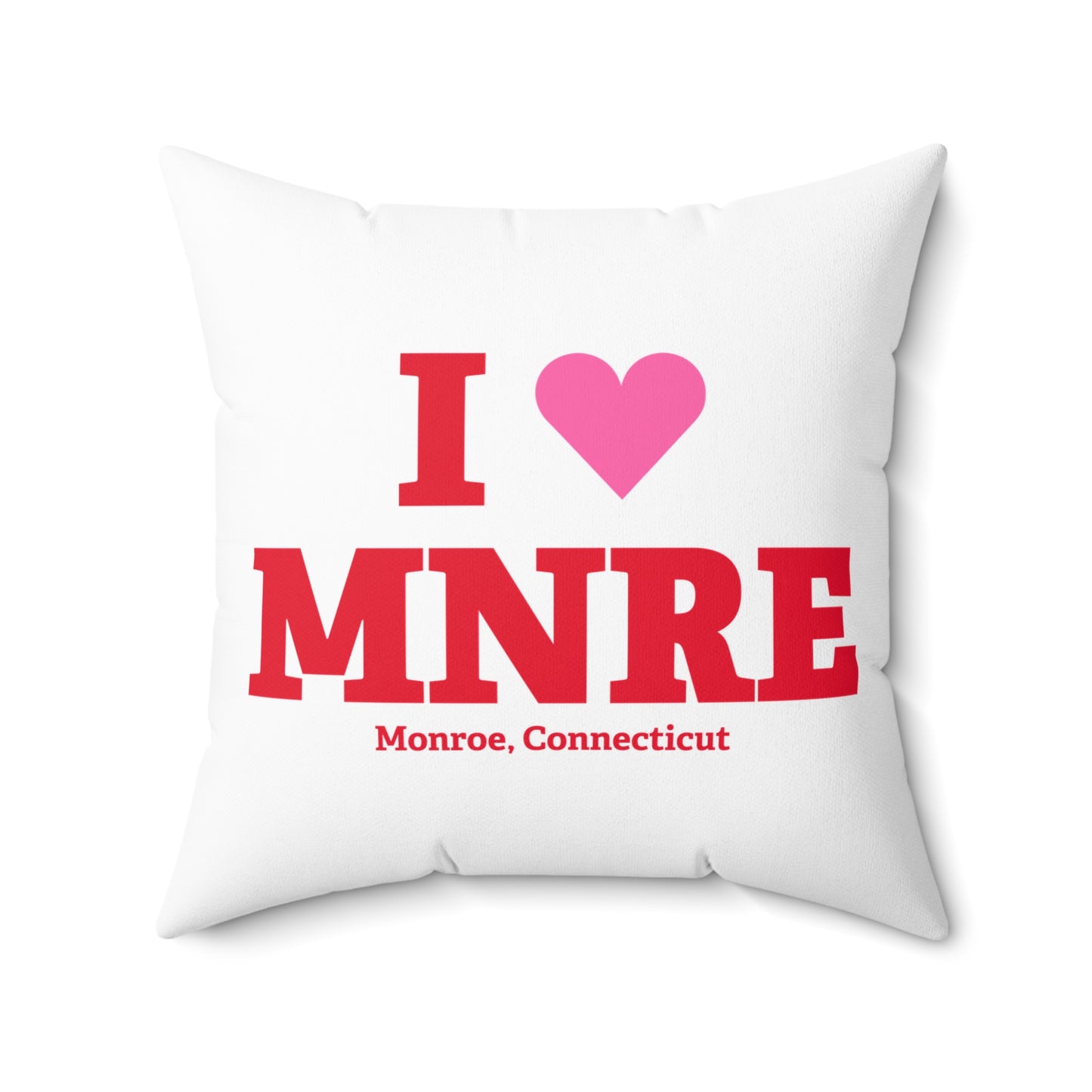 I Heart MNRE Spun Polyester Square Pillow