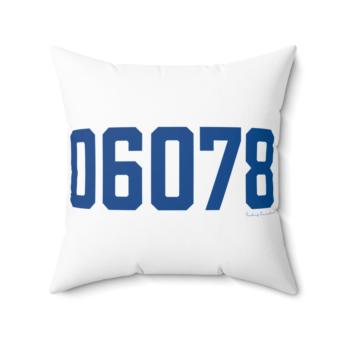 06078 Suffield Connecticut Zip Code Polyester Square Pillow