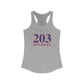 203 New Haven Red, White & Blue Women's Ideal Racerback Tank Top