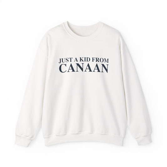 Just a kid from Canaan Unisex Heavy Blend™ Crewneck Sweatshirt