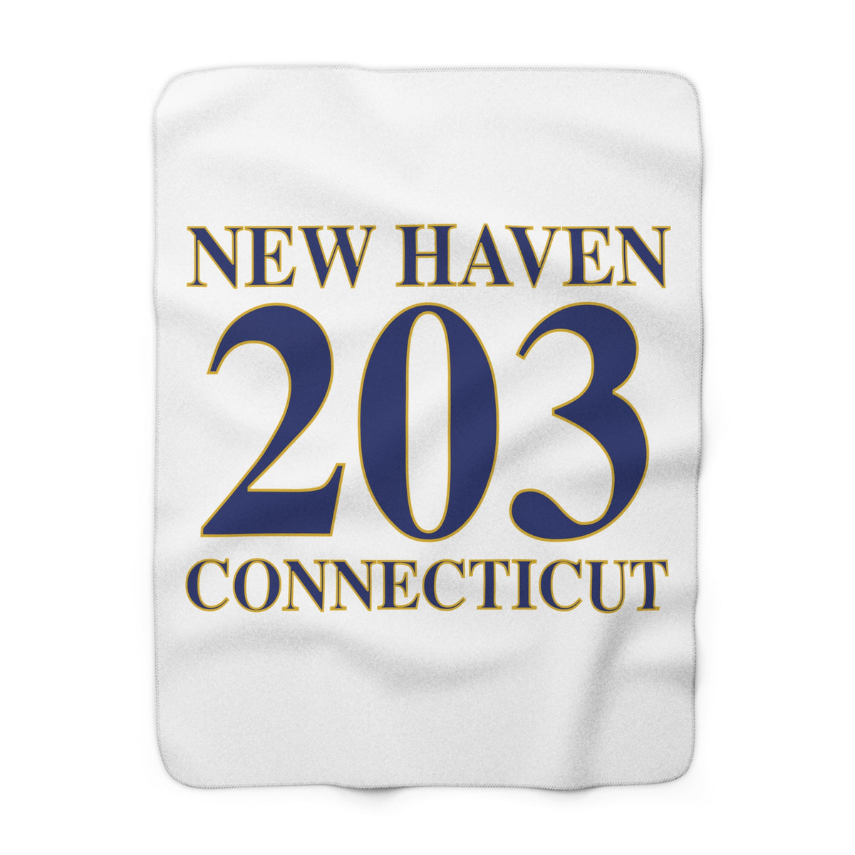New Haven 203 Connecticut Sherpa Fleece Blanket