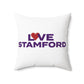 Love Stamford Spun Polyester Square Pillow