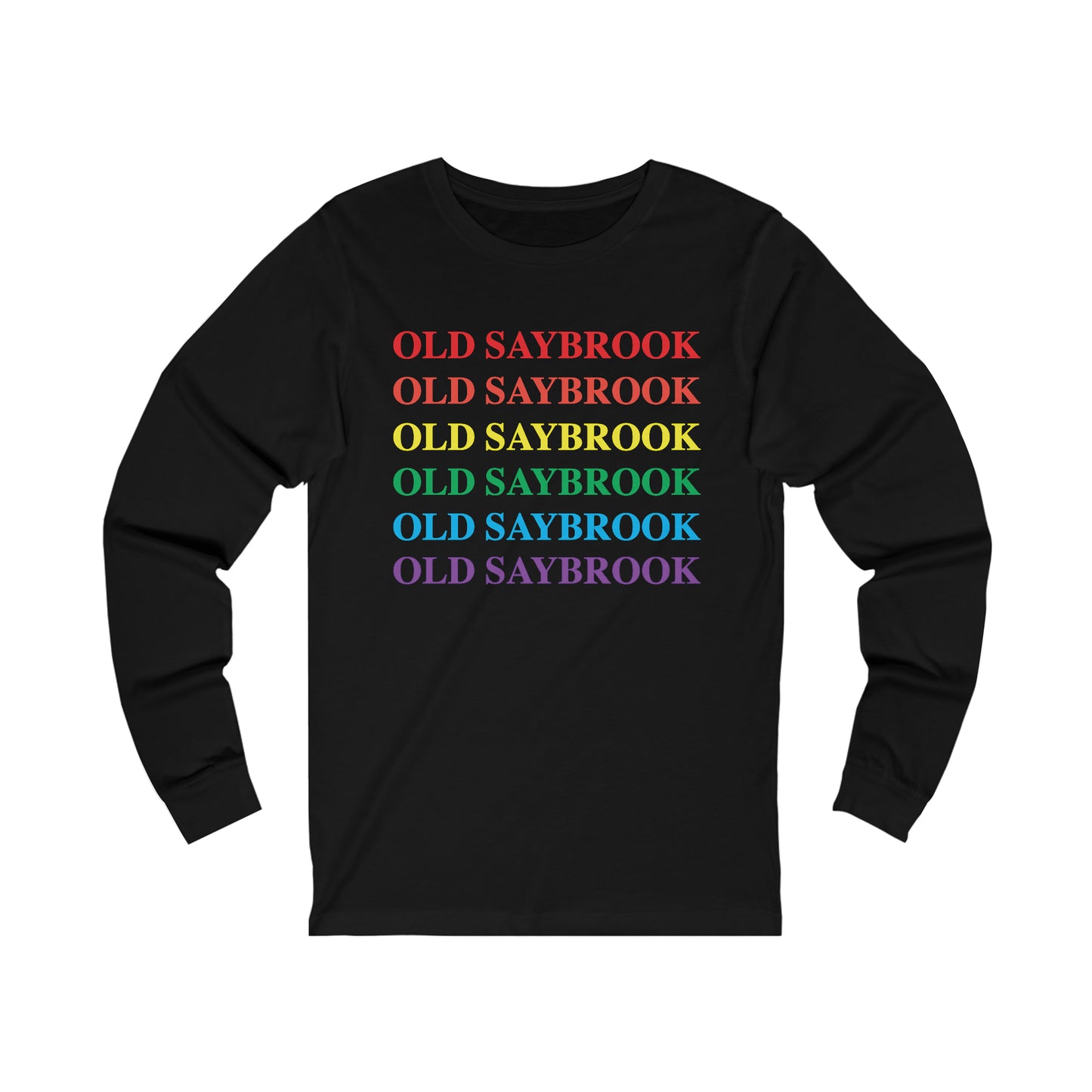 old saybrook connecticut pride long sleeve t shirt