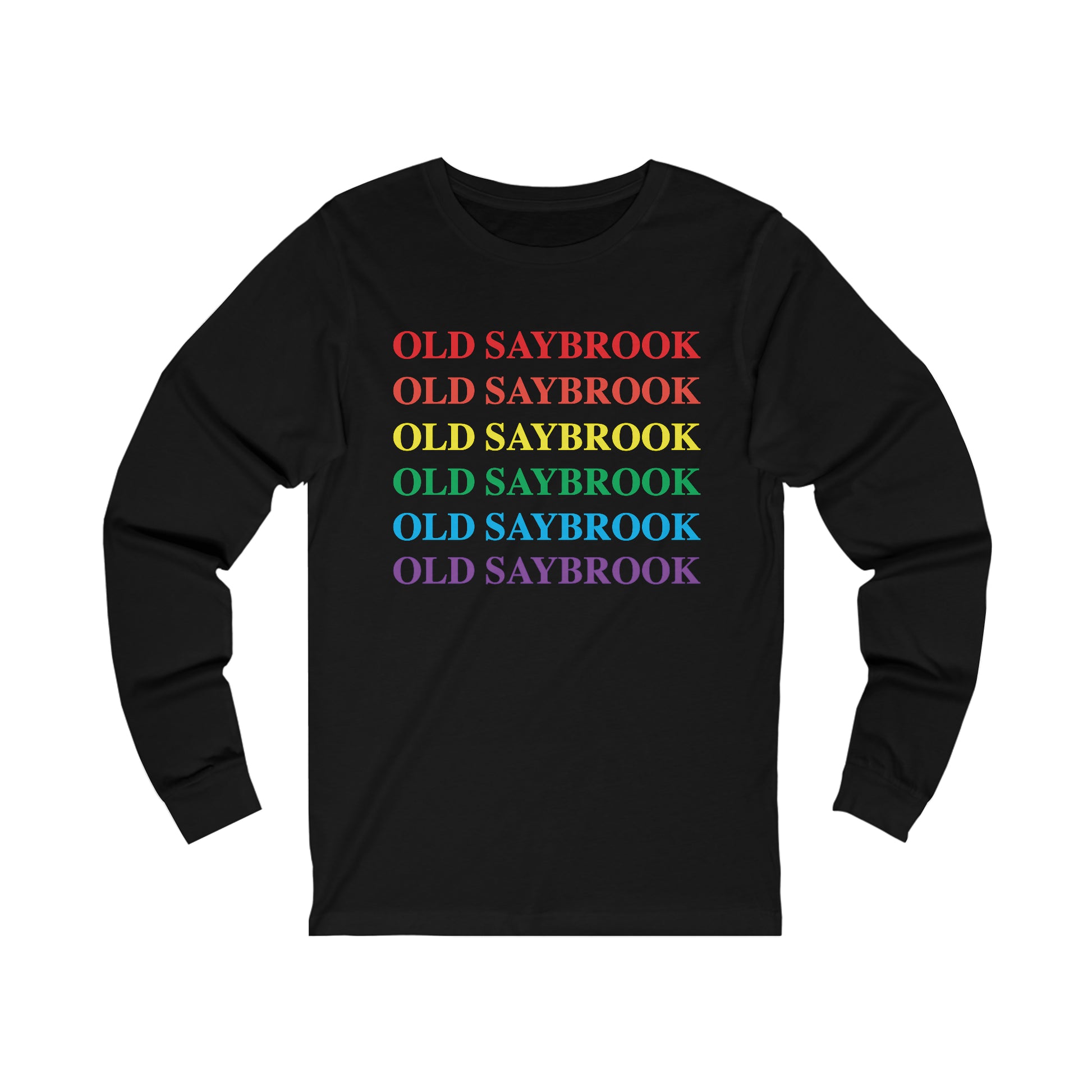 old saybrook connecticut pride long sleeve t shirt