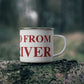 Just a kid from Deep River Enamel Camping Mug