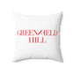41 Tilt Greenfield Hill Spun Polyester Square Pillow