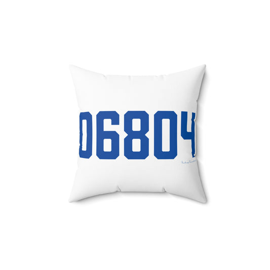 06804 Brookfield Connecticut Zip Code Spun Polyester Square Pillow