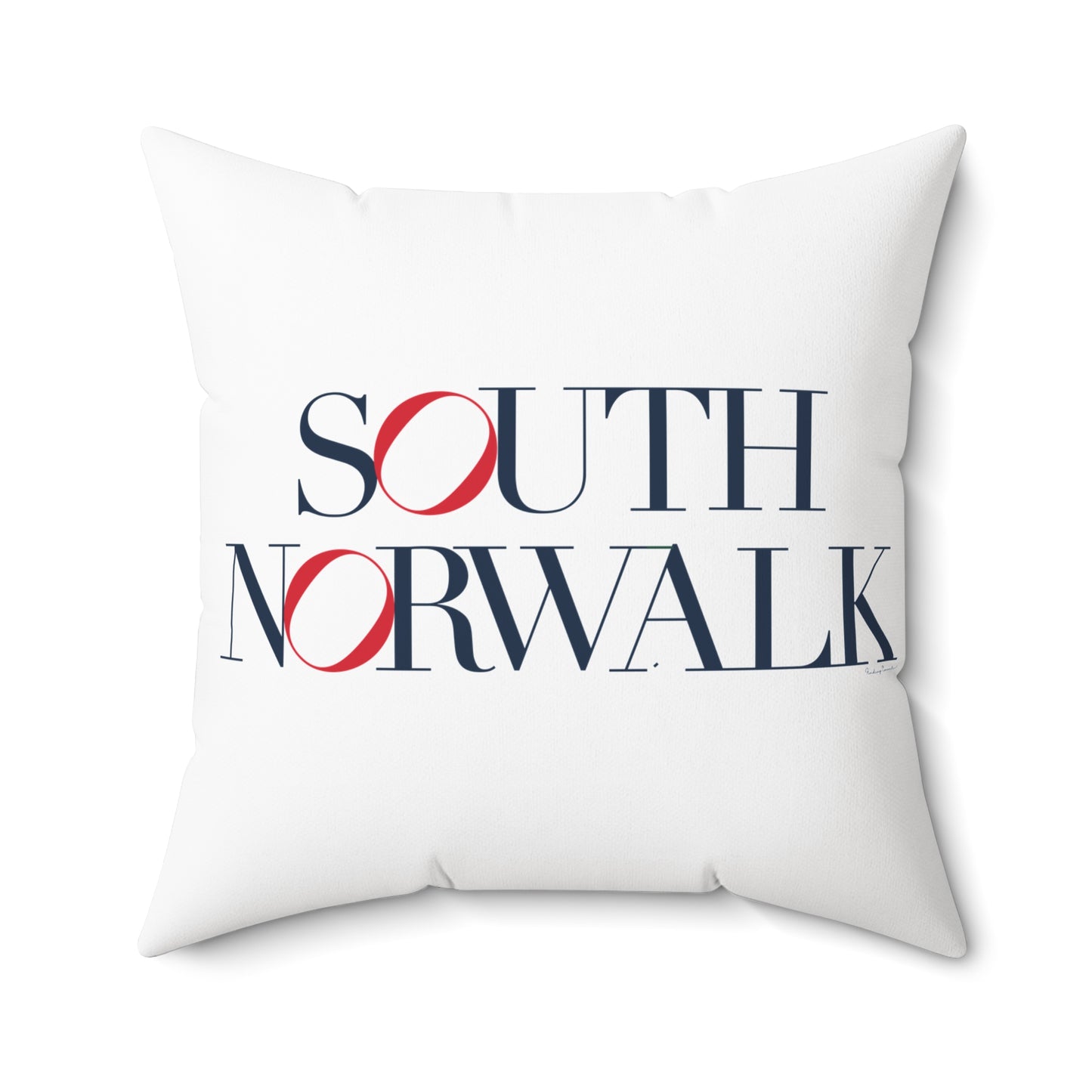 41 Tilt South Norwalk Spun Polyester Square Pillow