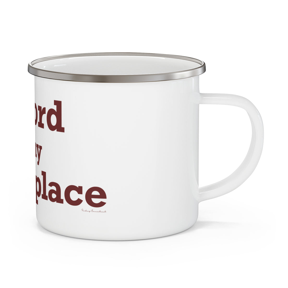 Oxford is My Happy Place Enamel Camping Mug