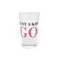 Just a kid listening to Goose - Pink & Espresso Pint Glass, 16oz