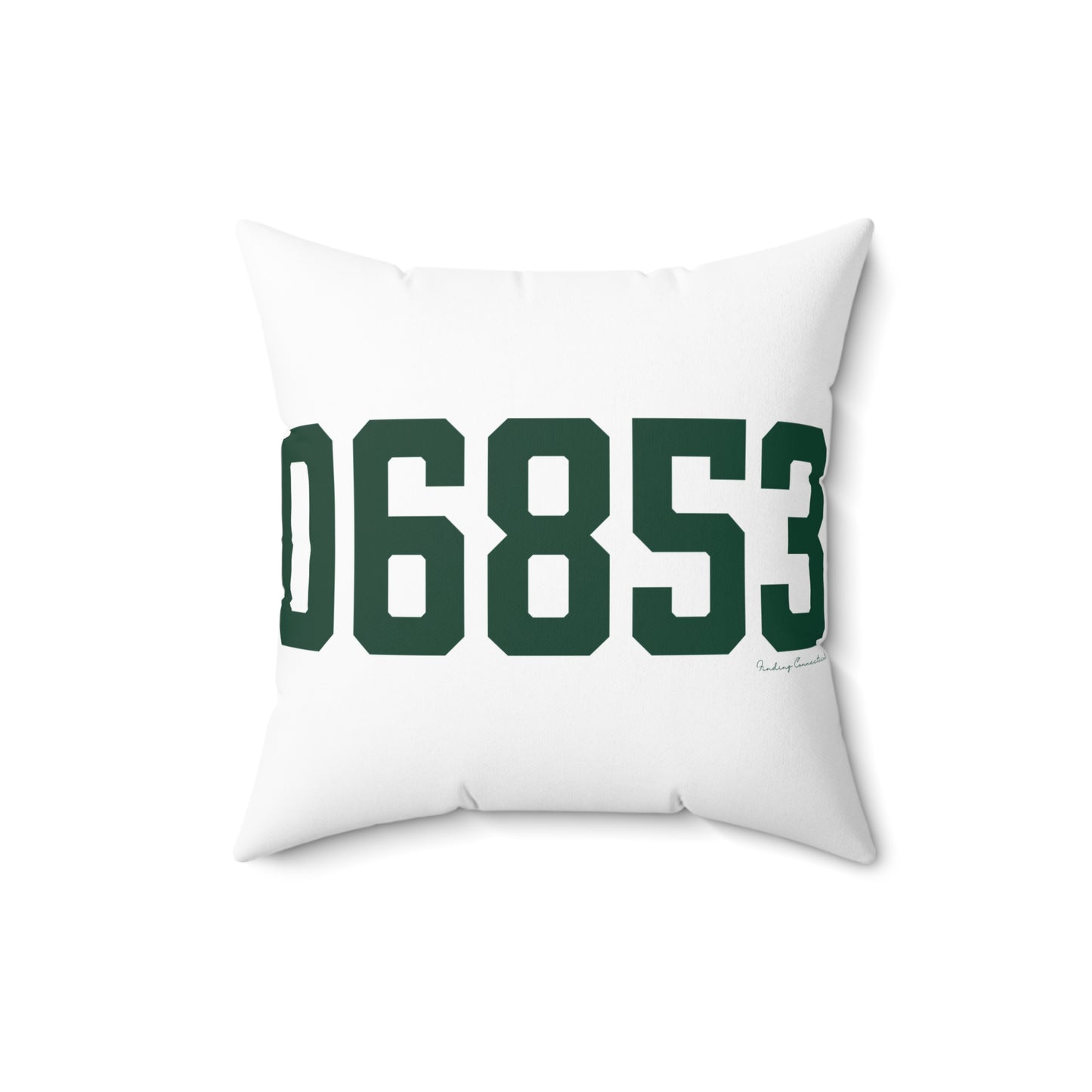 06853 Norwalk Connecticut Zip Code Spun Polyester Square Pillow
